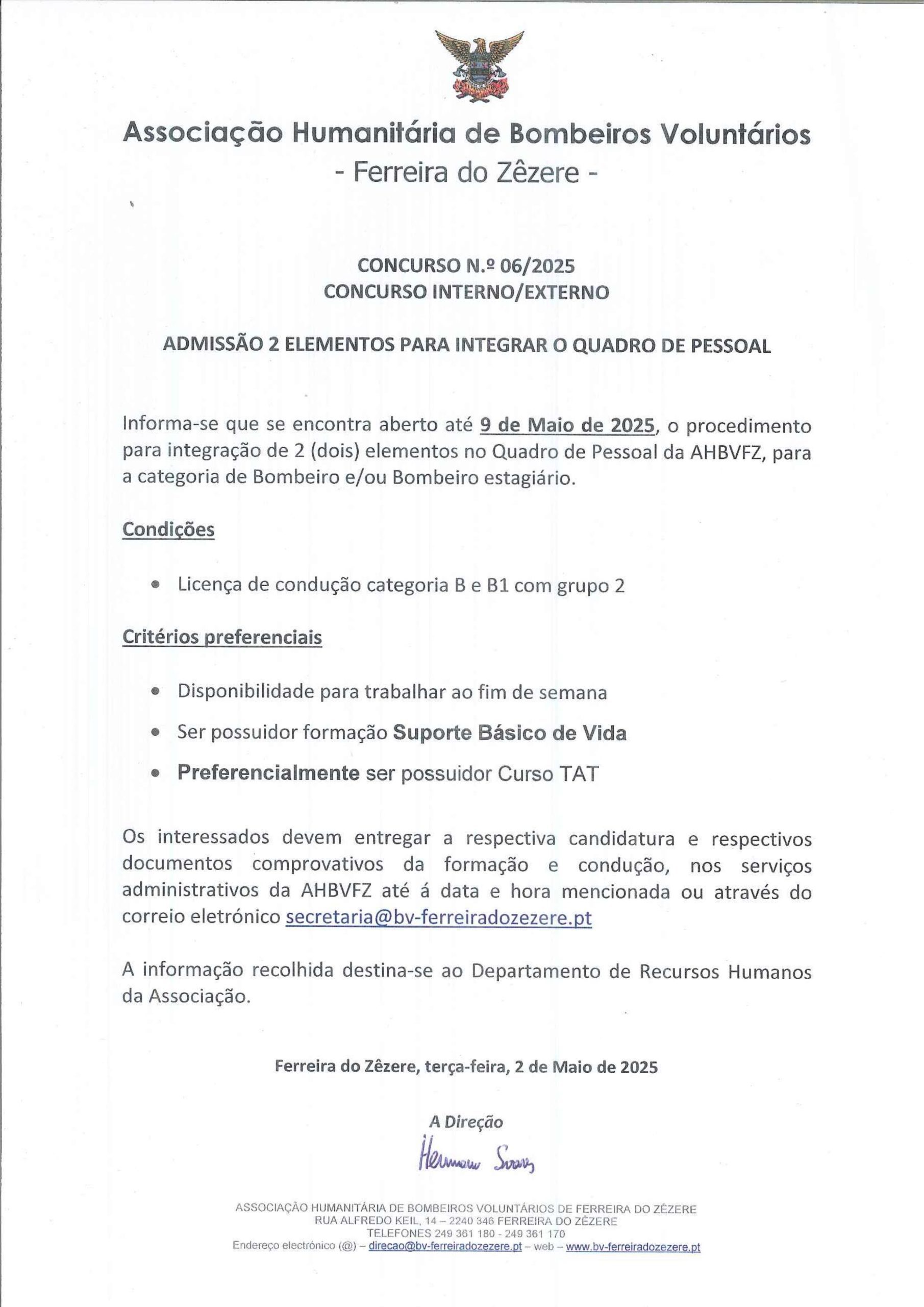 Concurso N.º 06/2025